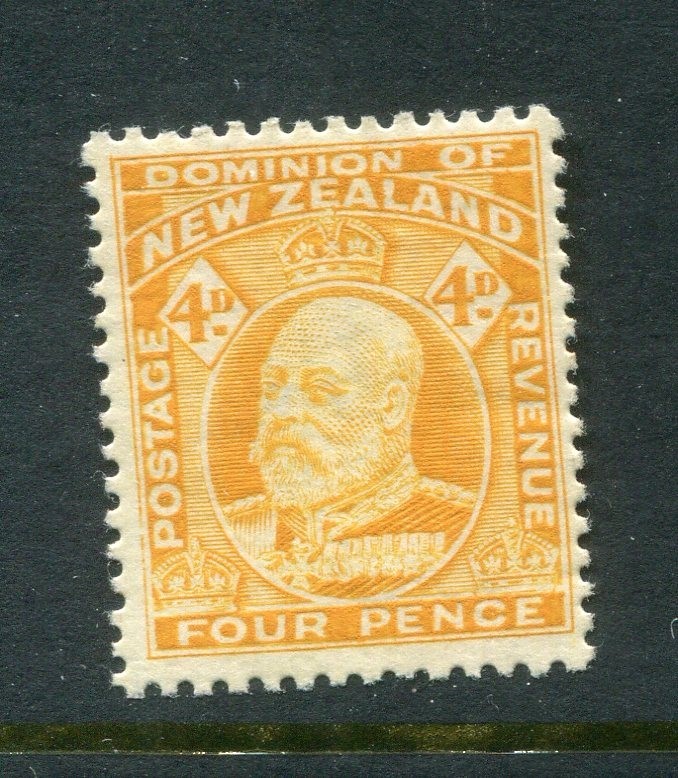 New Zealand #135 Edward VII 4 P. [Mint Hinged]