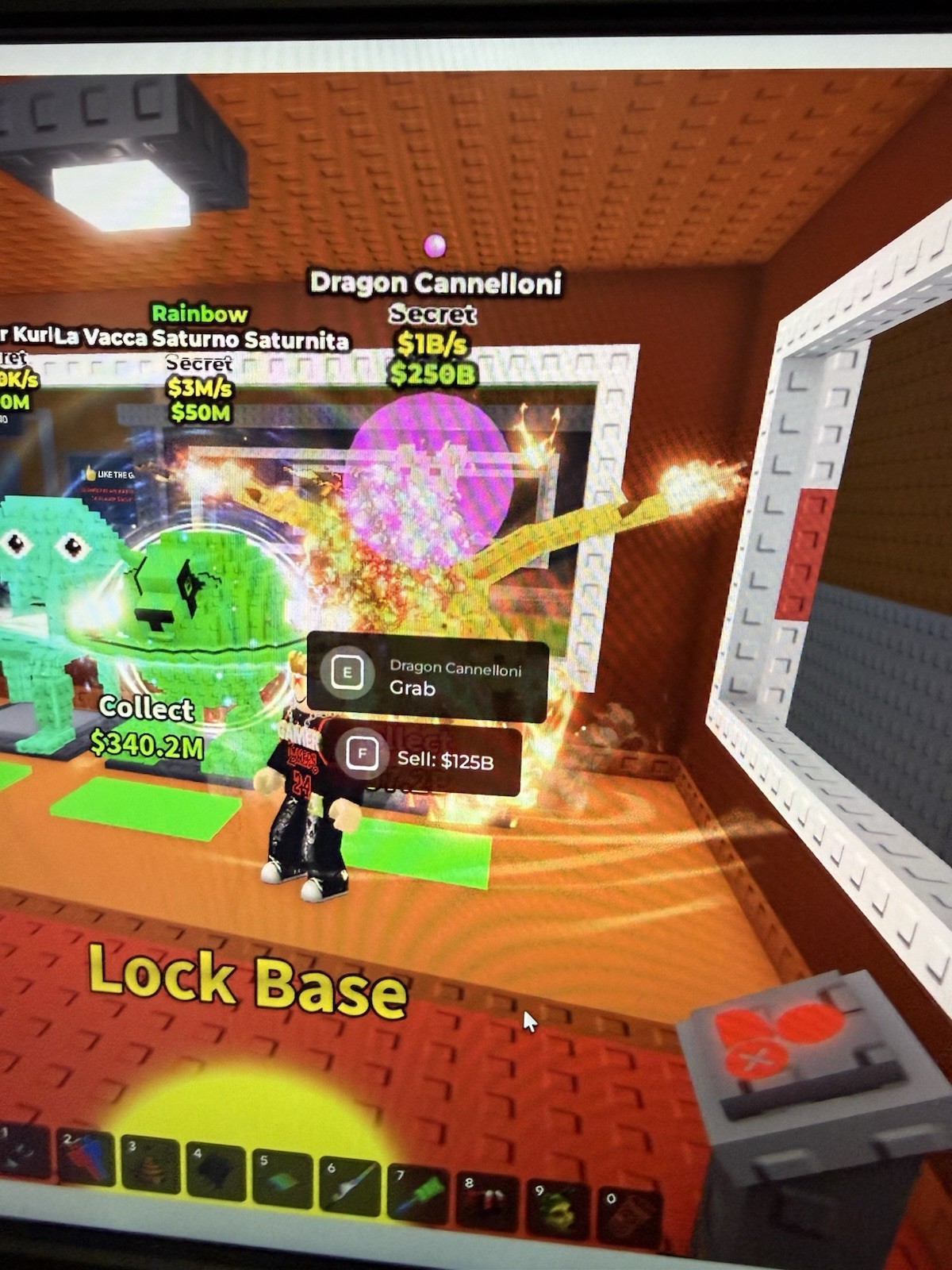 Roblox Dragon Cannelloni Rainbow Secret Game Asset $1B/s $256B Sell $125B
