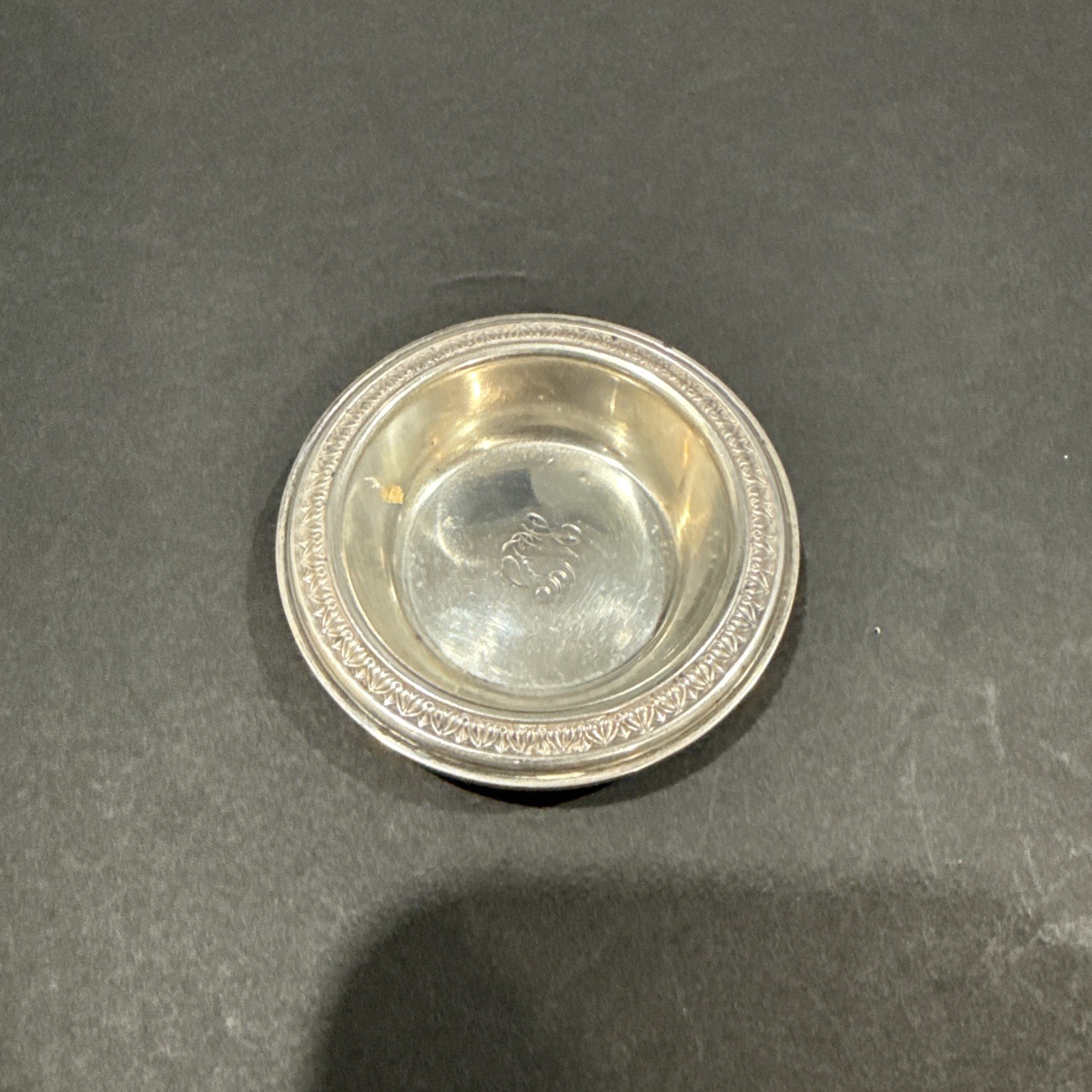 Vintage Small Solid Sterling Silver Finger Bowl 21.08g 2.75"x.75"