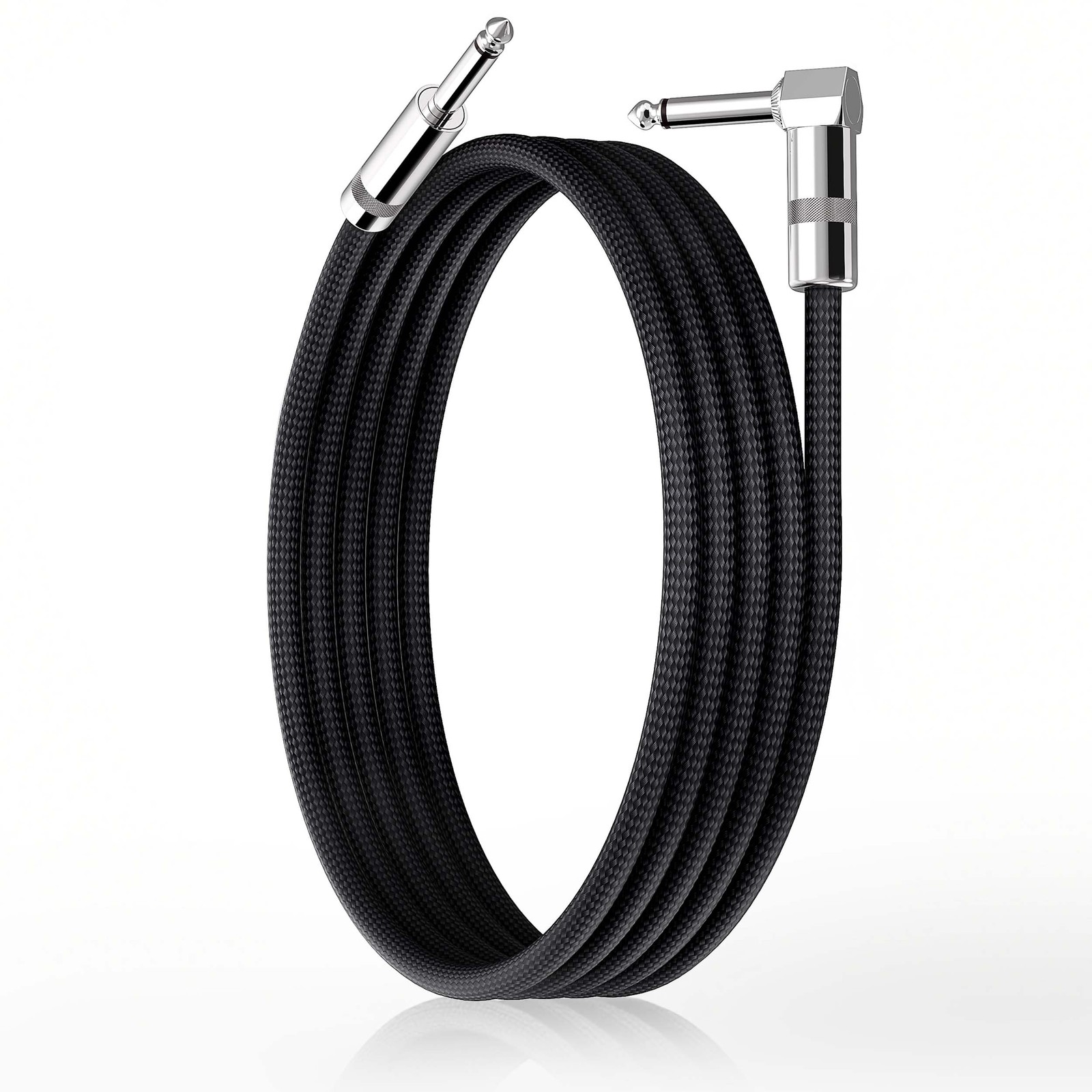 GOGHOST Short Guitar Cables 6.6FT, Amp Chord Electric Bass 6.6 ft, Black 