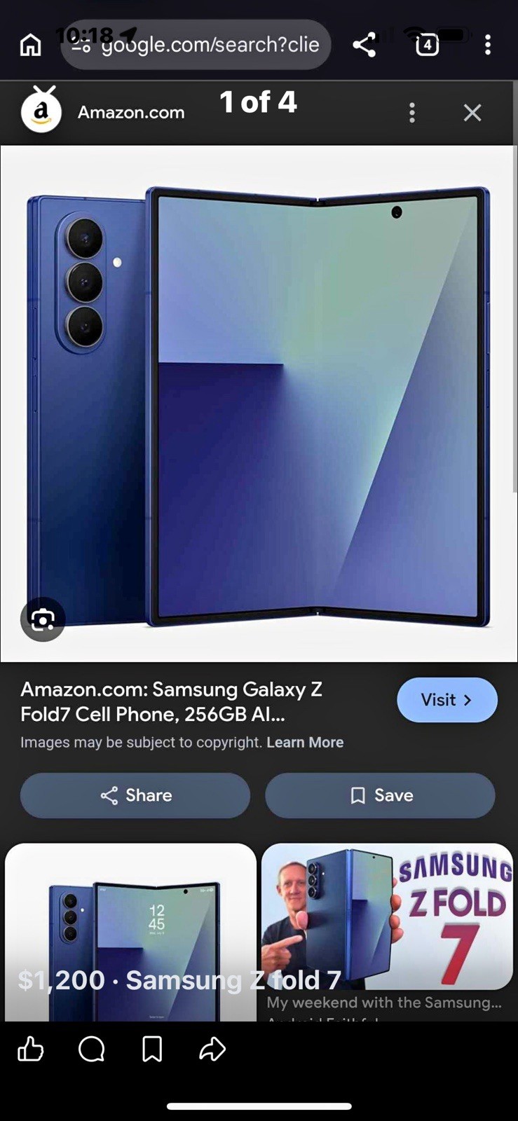 Samsung Galaxy x Fold 7 256GB