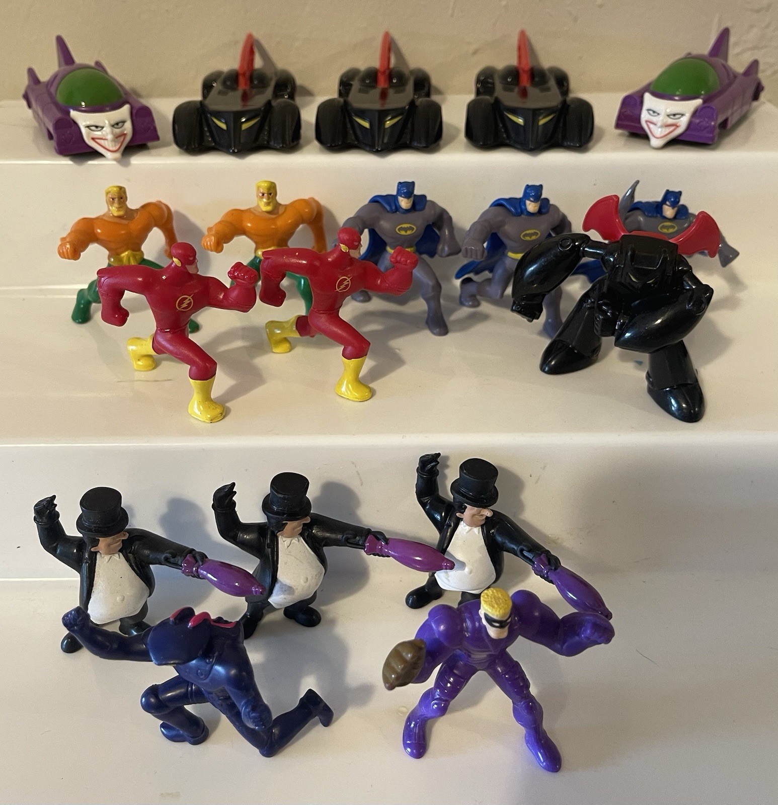 2011 Batman The Brave and the Bold LOT 18 McDonalds TOYS batman aquaman batmobil