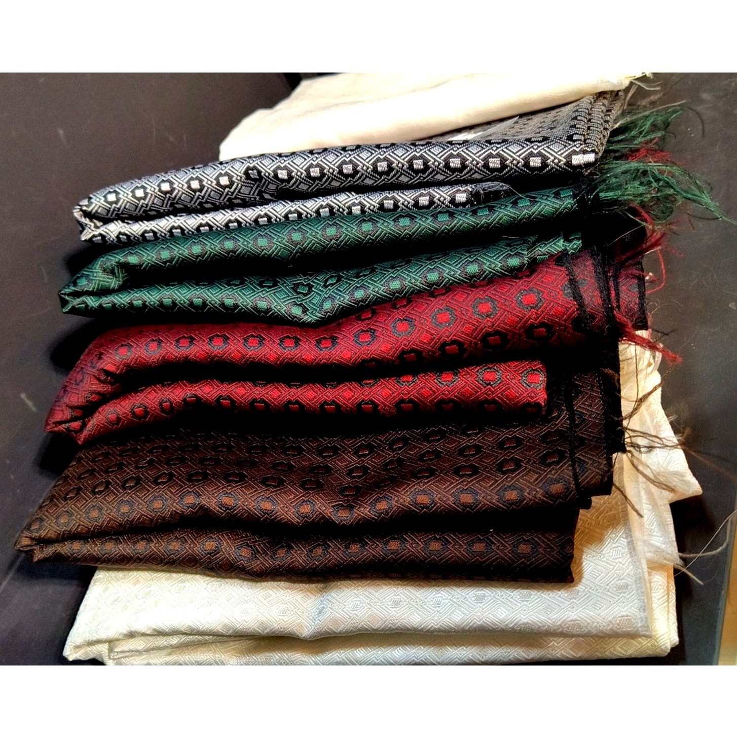 212. Vesting Fabric Bulk Unused in Various Colors