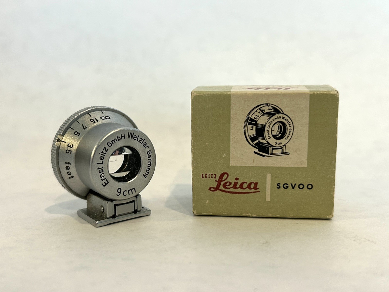 Leitz Leica SGVOO Chrome Bright Line Viewfinder 9cm Feet