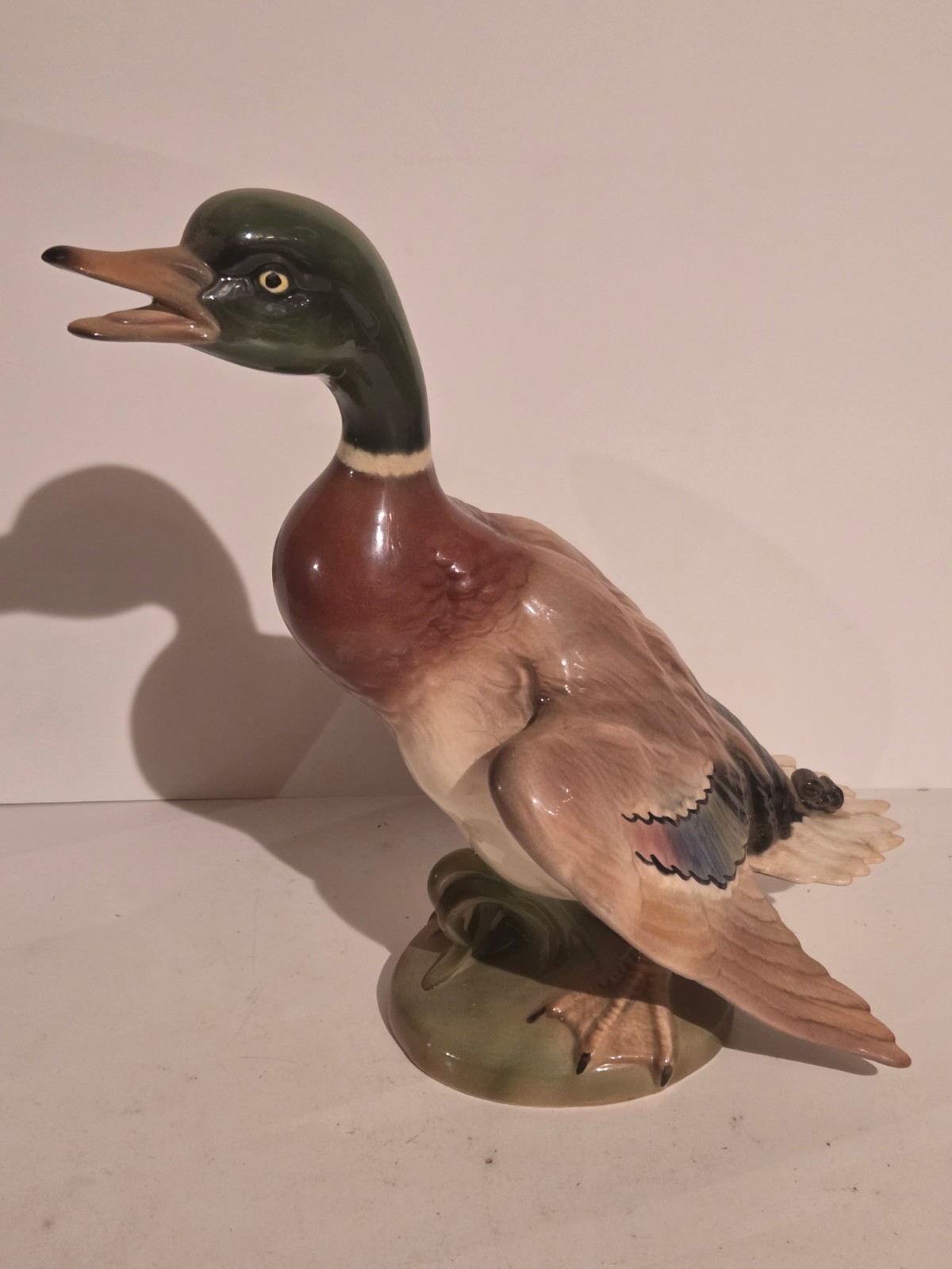 Vintage Porcelain Mallard Duck Figurine