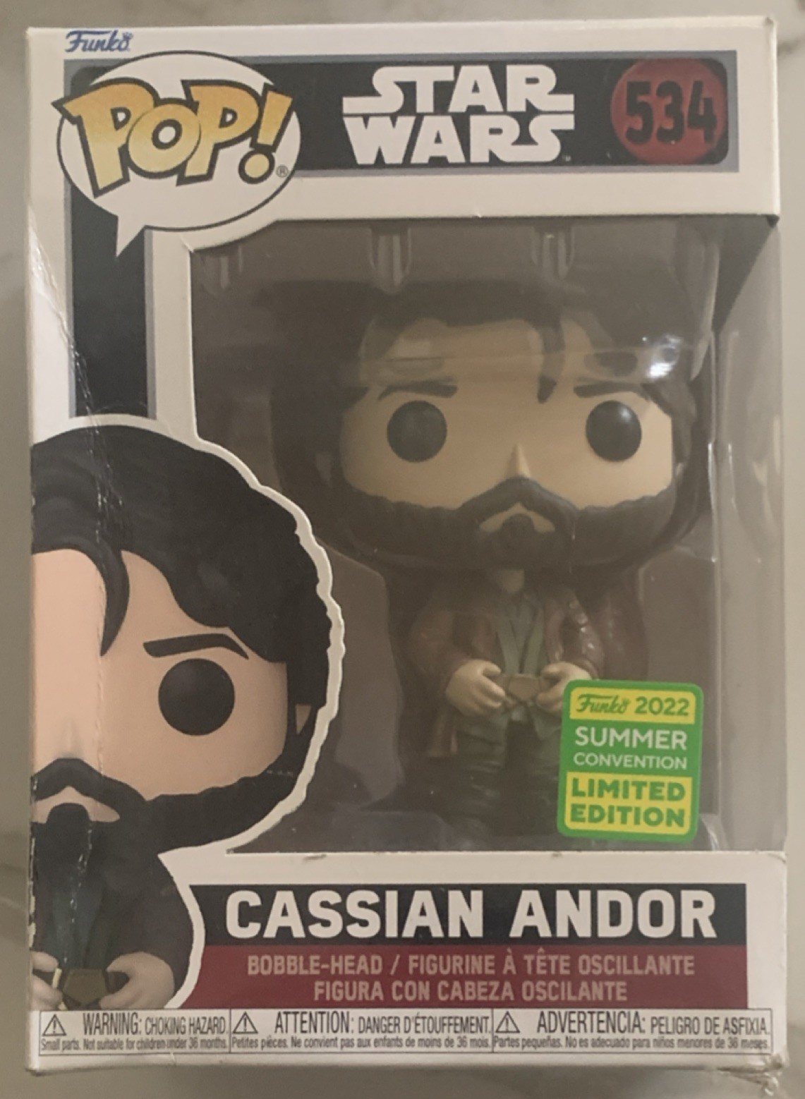 Funko Pop! Vinyl Star Wars Cassian Andor #534 2022 Summer Convention Exclusive