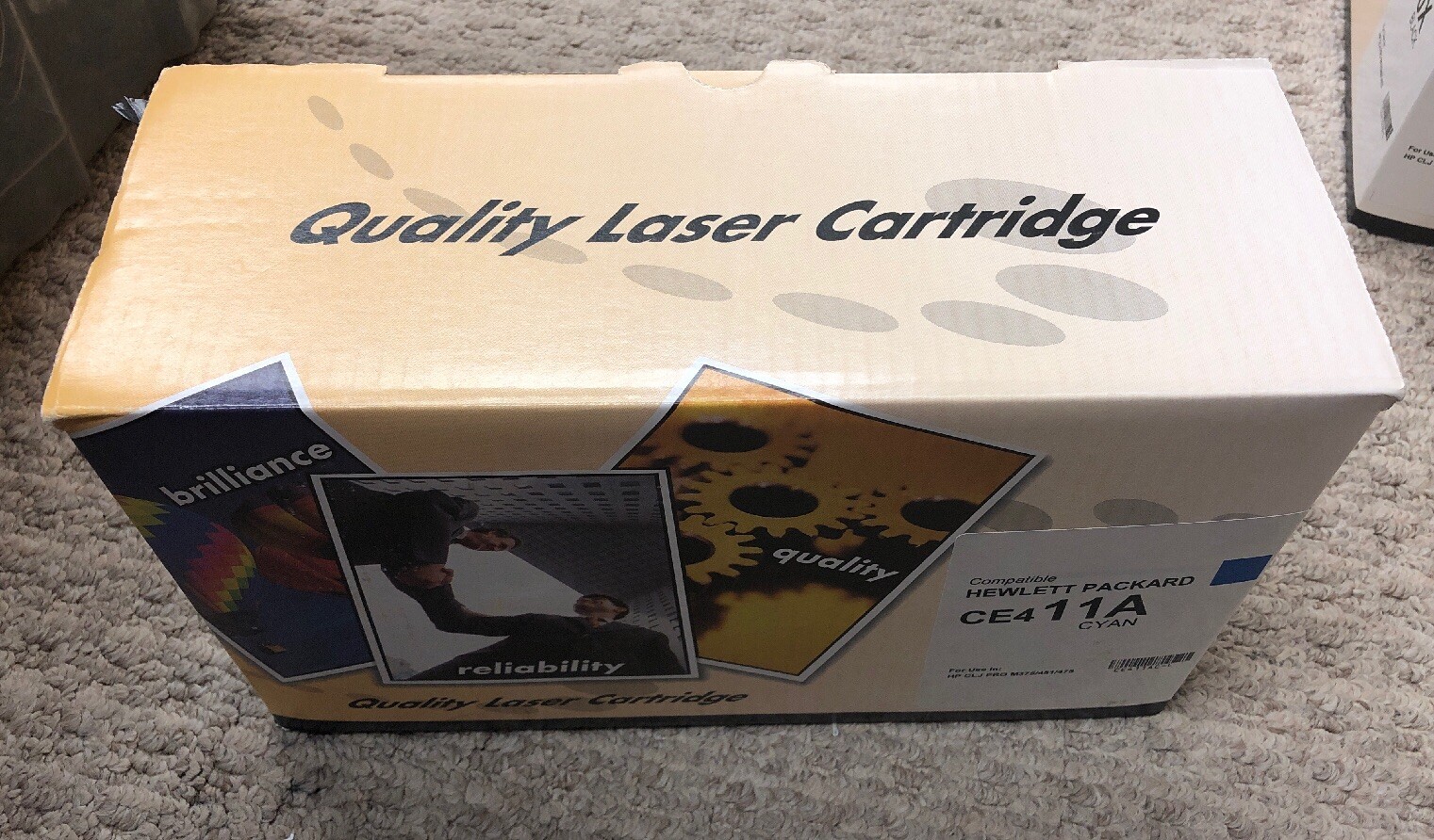 NEW GENERIC CE411A CYAN LASER CARTRIDGE FOR HP CLJ PRO M375/451/475