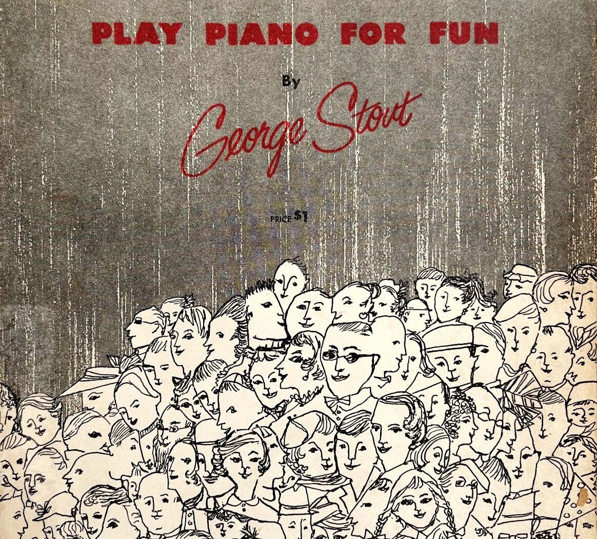 Play Piano For Fun Stout 1954 Instruction Book 1st Edition PB Vintage DWFFBK