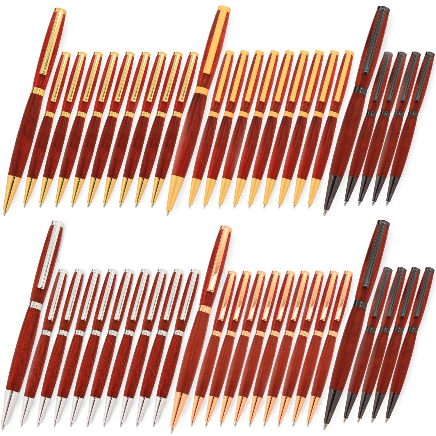 Slimline Pen Kit Variety, 50 Pack, Legacy Woodturning