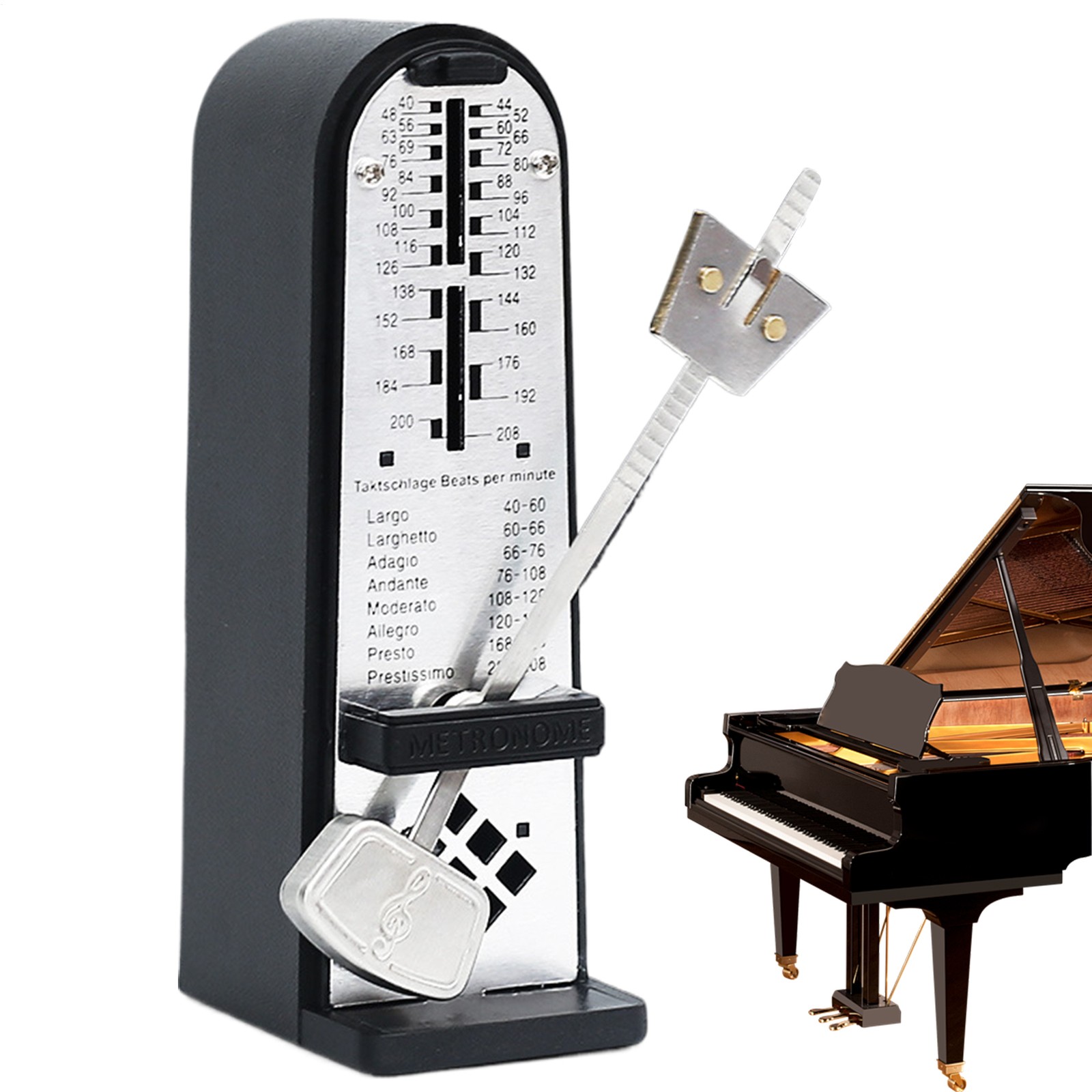 Guitar Piano Metronome Classic Shape Mechanical Metronome Loud Tone Like-minded