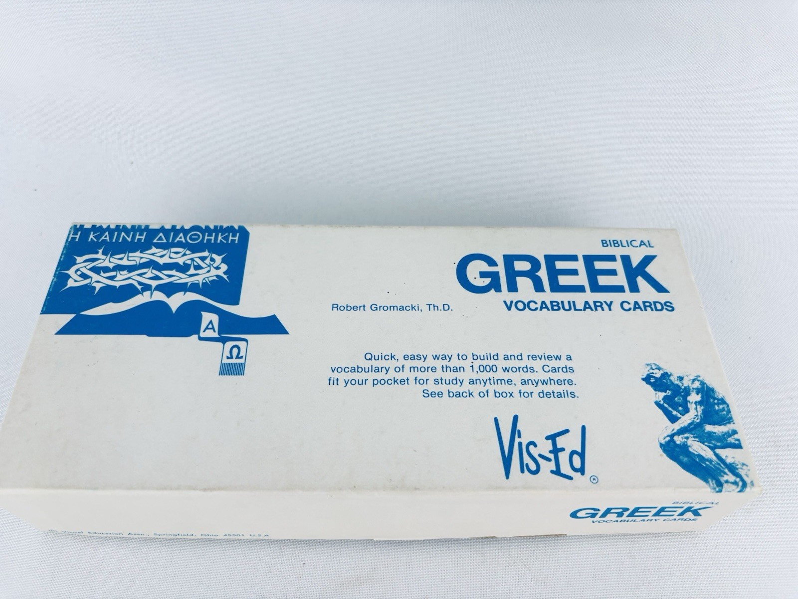 Vintage 1979 Vis-Ed Biblical Greek Vocabulary Cards Robert Gromacki  - Read