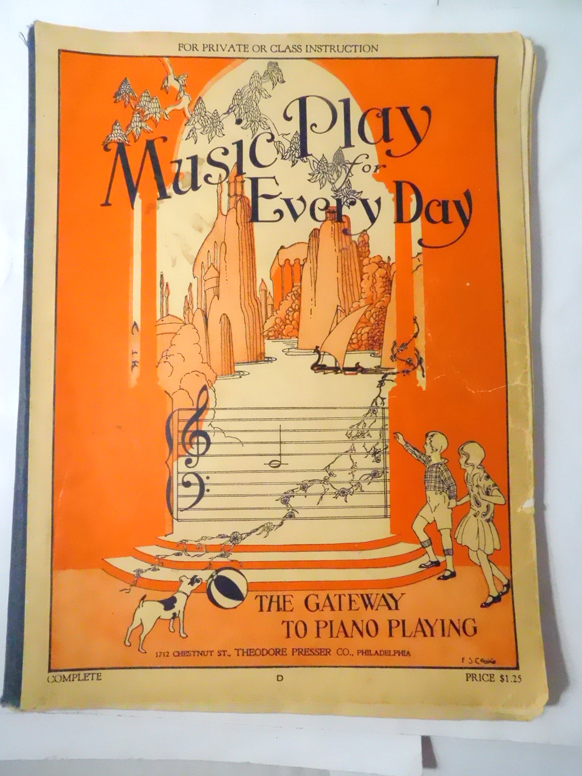 Music Play for Everyday-Children's Learn to Play Piano Theodore Presser Co. 1928