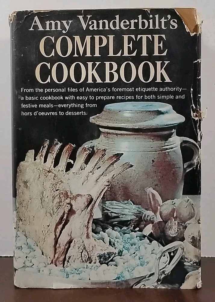 Amy Vanderbilt's Complete Cookbook w/ Andy Warhol Illustrations 1961 1st BCE Ed