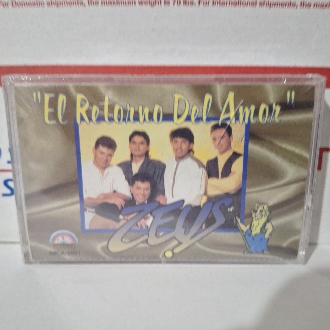 Grupo Zeus El Retorno del Amor Cassette 1996 Grupero Cumbia Ranchera New Sealed