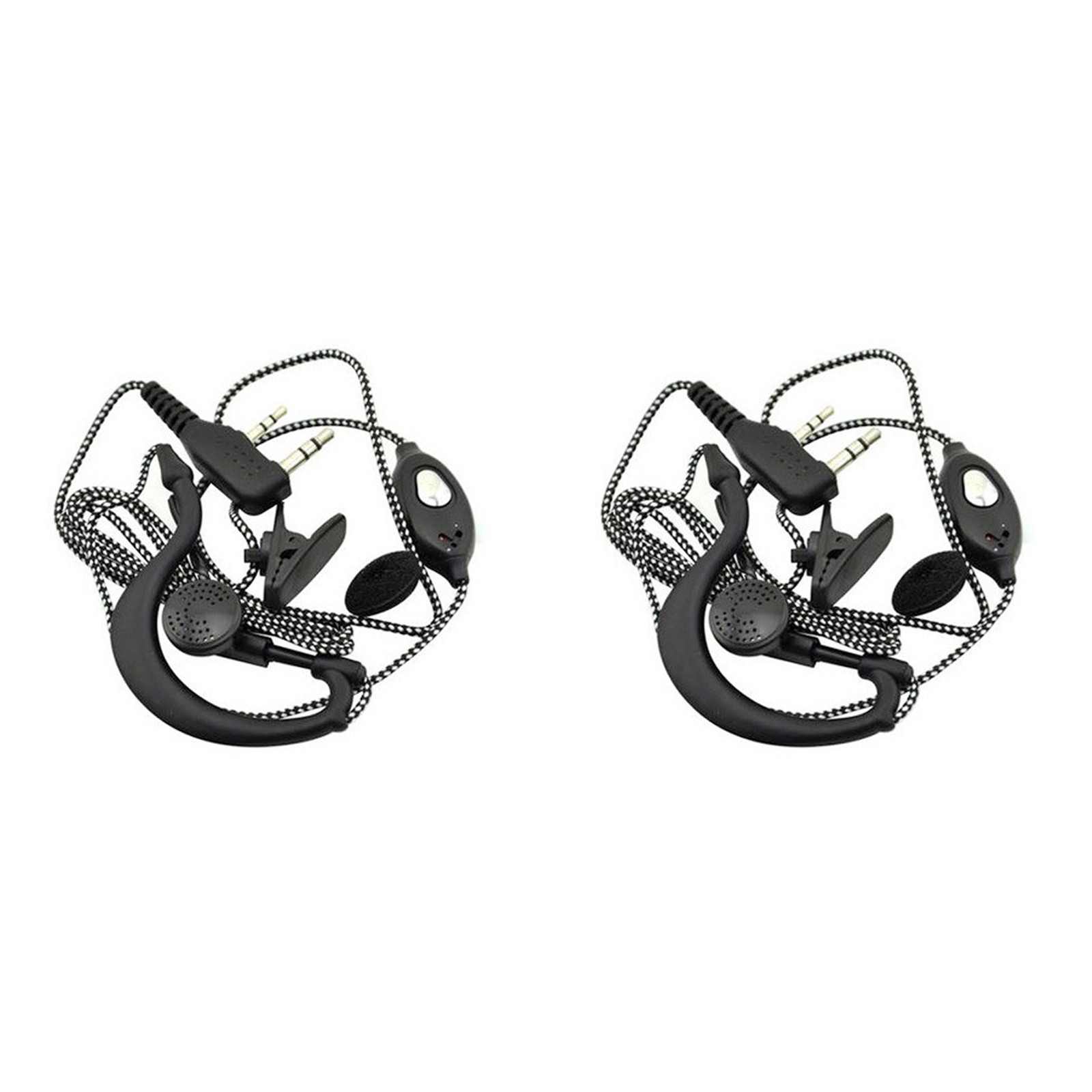 2X 2PIN Earpiece Headset Mic for Radio Security Walkie Talkie High Quality6286
