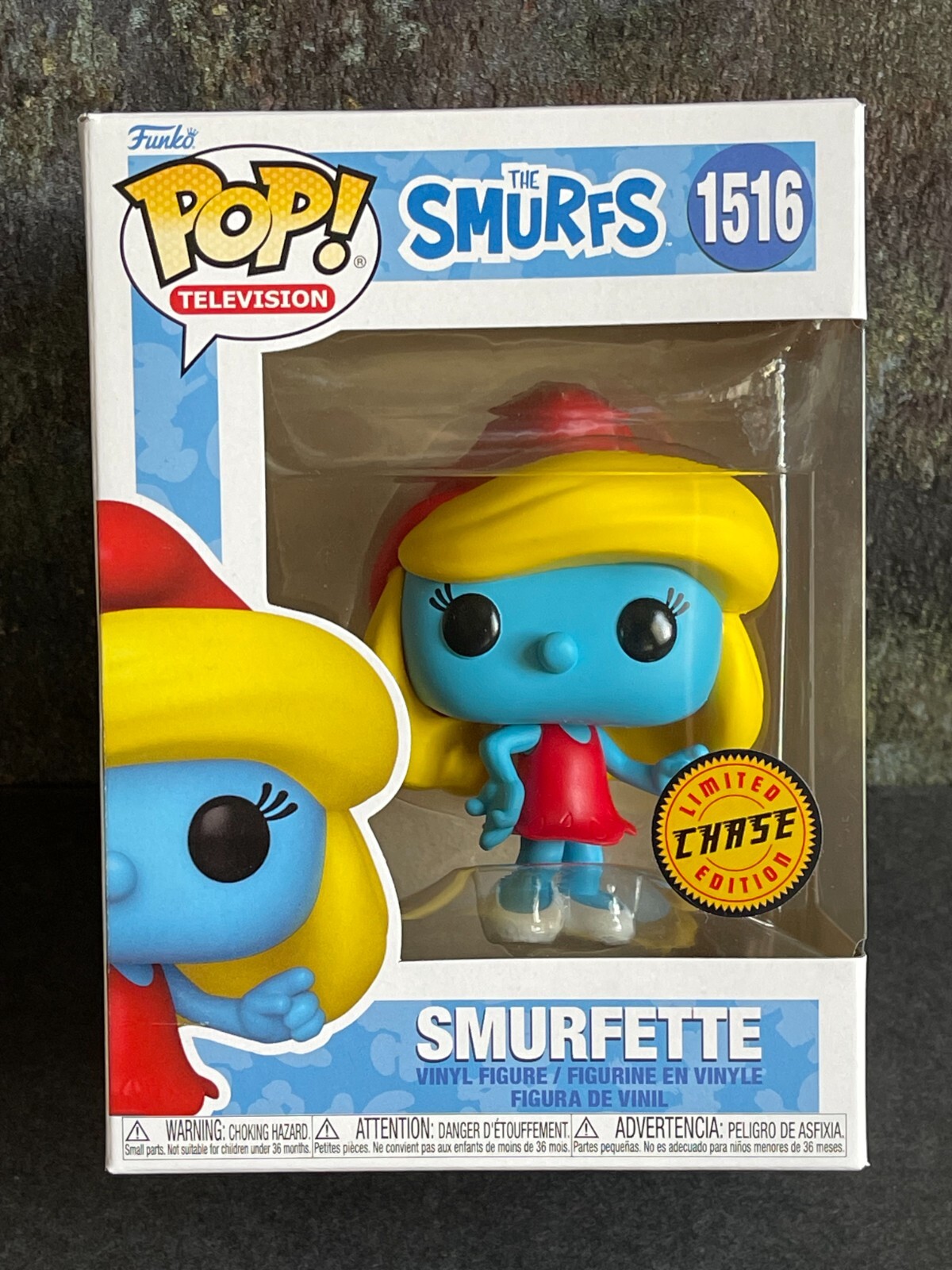 Funko Pop! Television Vinyl: The Smurfs - Smurfette (Chase) #1516 with Protector