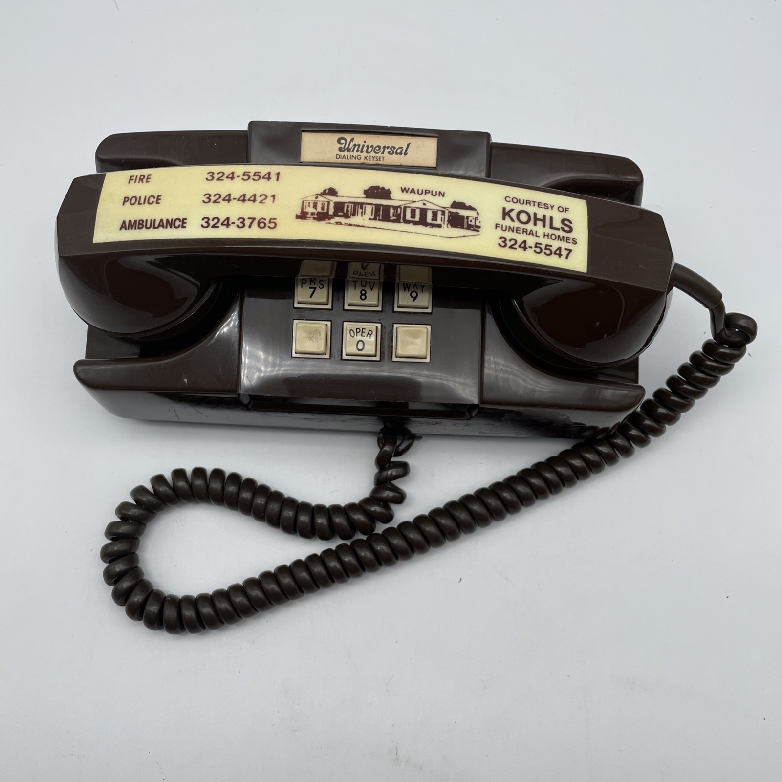 Vintage GTE Push Button Dial Princess Desk Phone Telephone Model 182 Waupun WI