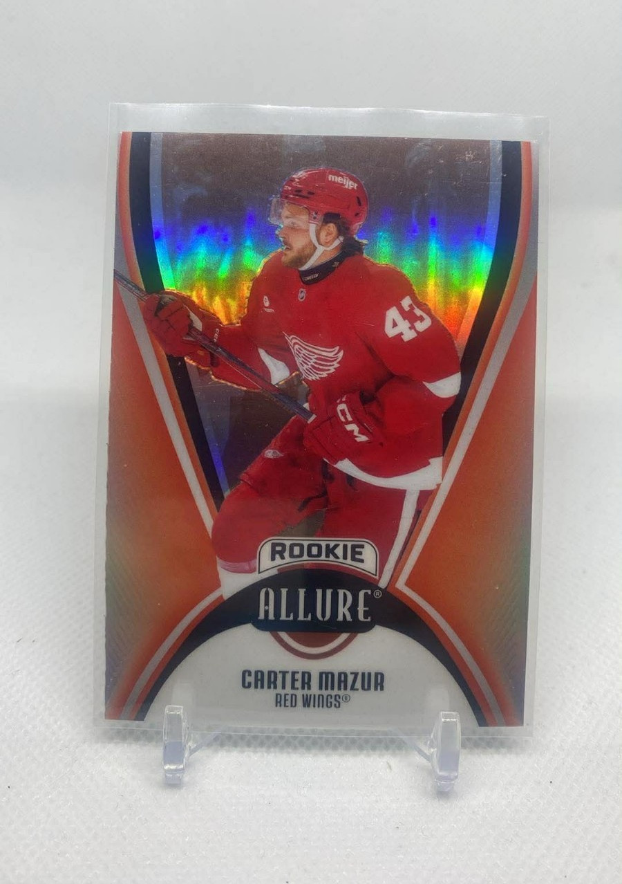 2025-26 Upper Deck Allure Carter Mazur RED RAINBOW ROOKIE Detroit Red Wings NHL