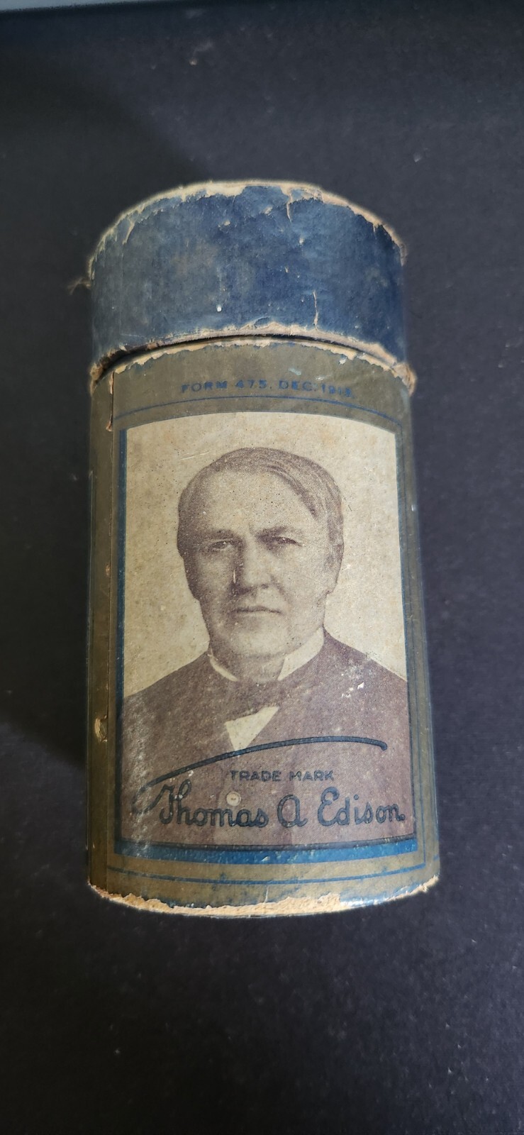 Edison Blue Amberol Record 2615 "At the Yiddish Wedding Jubilee" w/Container 