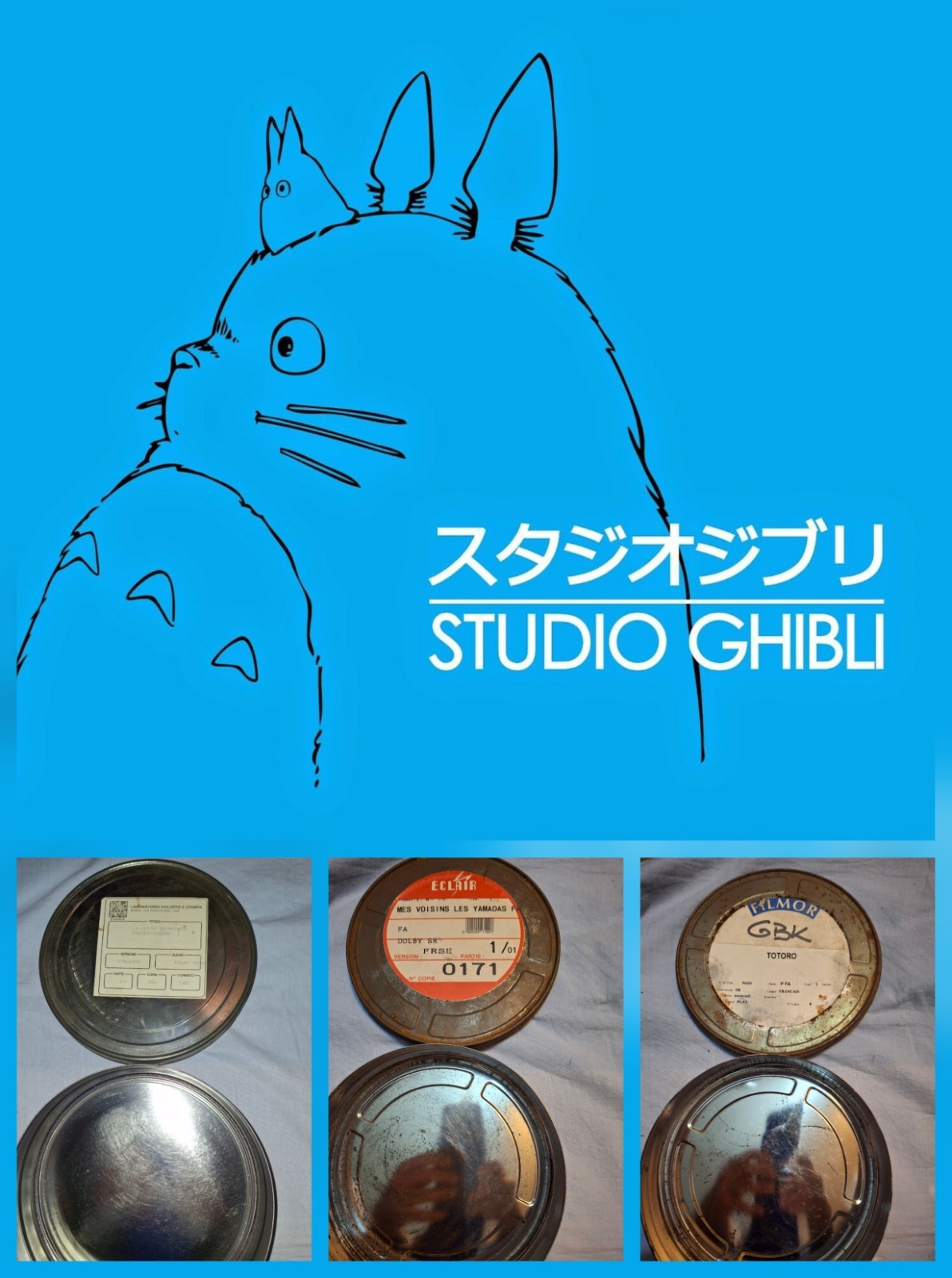 35mm STUDIO GHIBLI 1 (ONLY BOX) FILM/MOVIE/TRAILER/TEASER MIYAZAKI ANIME TOTORO