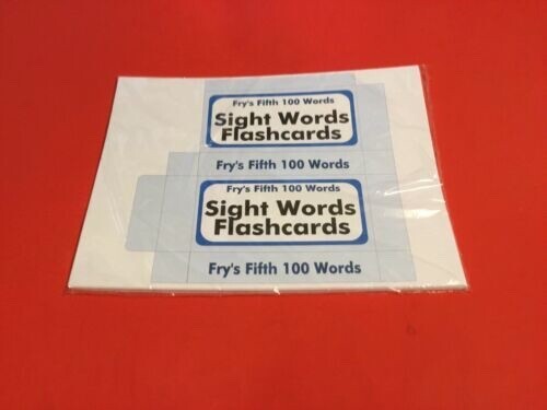 Fry's Fifth Hundred Words - PRINTED & UNCUT - Sight Word Flash Cards