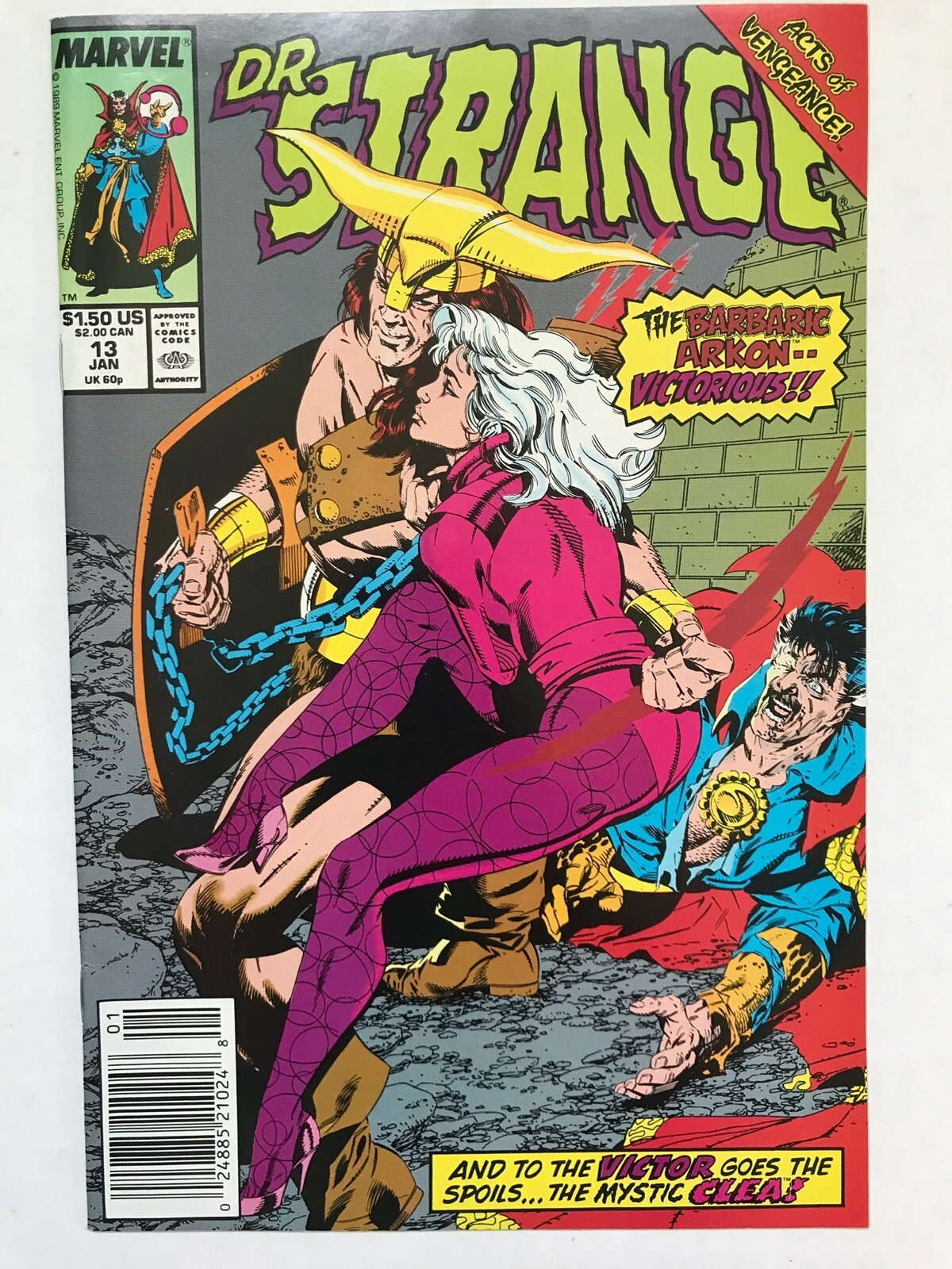 DR. STRANGE #13: Arkon’s New York Adventure 1990 CLEA APPEARANCE Marvel Comics