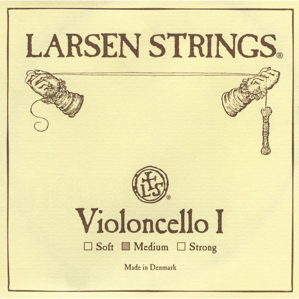 Larsen Strings Chromesteel Series Cello Strings A, Chromesteel, Medium