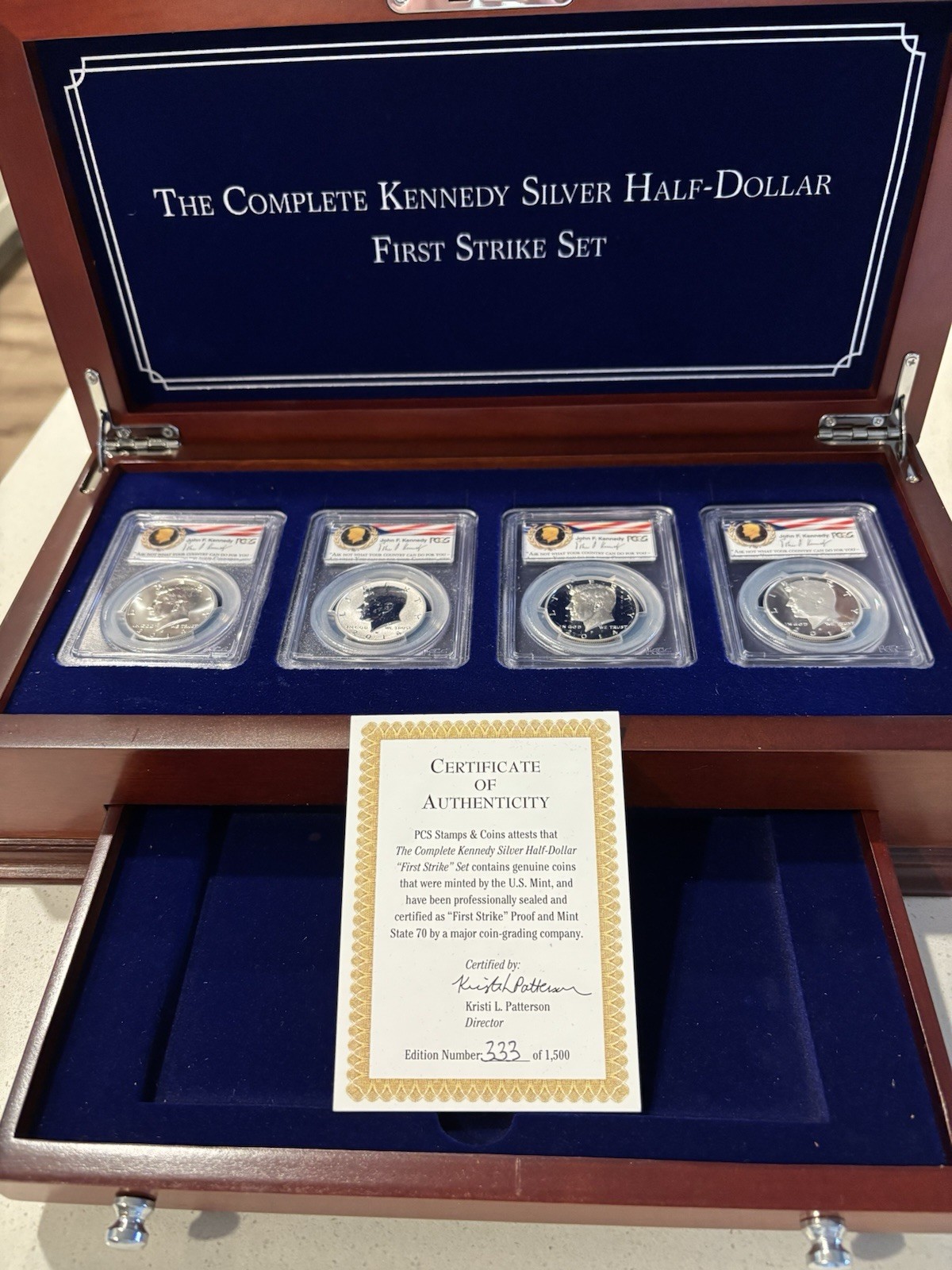 THE COMPLETE KENNEDY SLIVER HALF DOLLAR FIRST STRIKE SET