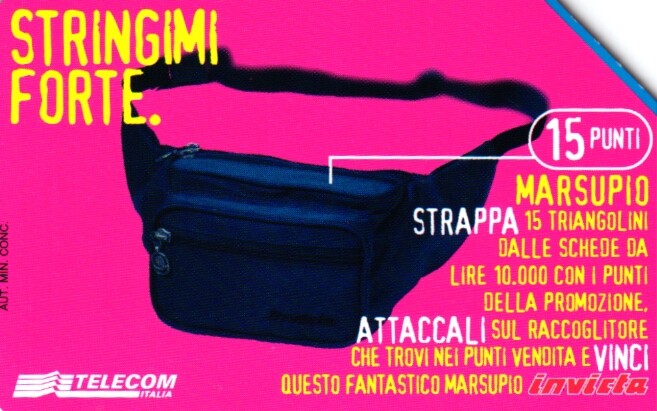 G 878 C&C 2923 Used Phone Card LA 10 Wins Fanny Pack