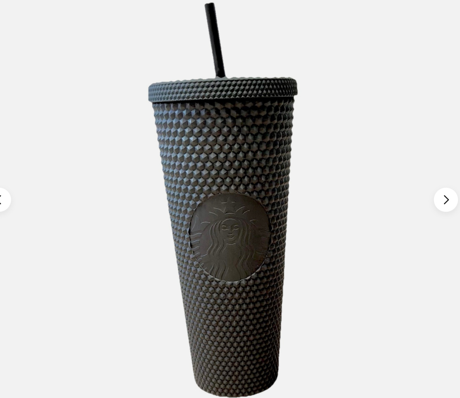 Starbucks x Disneyland Matte Black Studded Tumbler 24oz Big “D” Logo – Preowned