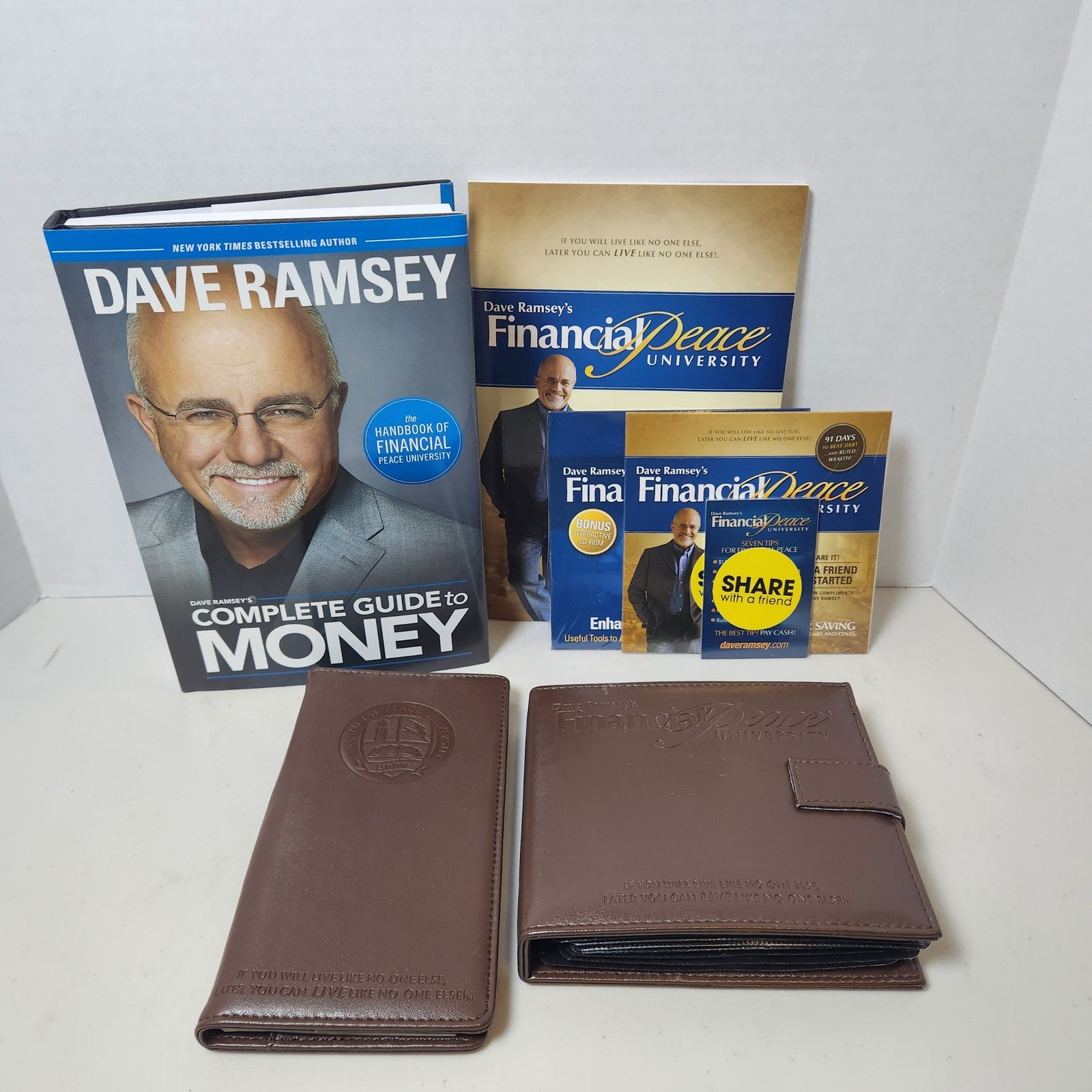 Dave Ramsey Complete Guide To Money Financial Peace University Books/DVDs Lot