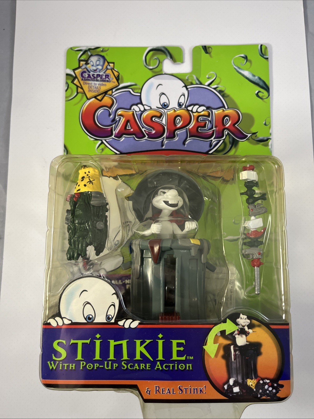 CASPER THE Friendly Ghost Hide Seek Friends STINKIE Figure NEW Trendmasters 1997