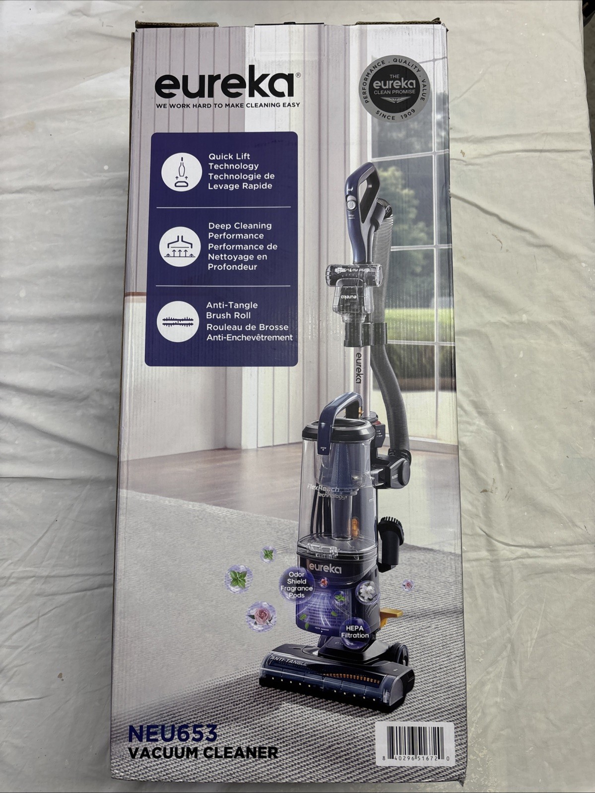 Eureka Upright Vacuum Cleaner-NEU653 Open Box