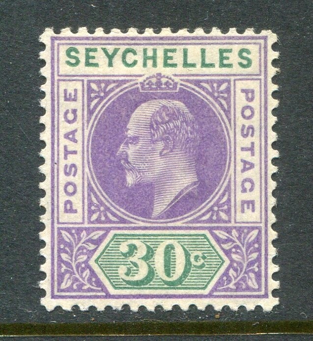 Seychelles #58 Edward VII 30 C. [Mint Hinged]