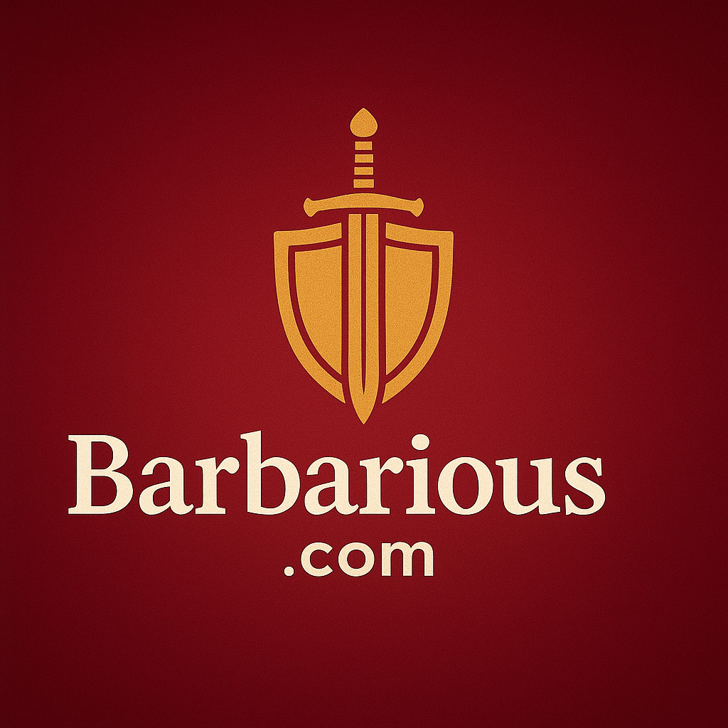 Barbarious.com - Premium One-Word .COM Domain Name Gaming Fantasy Fitness