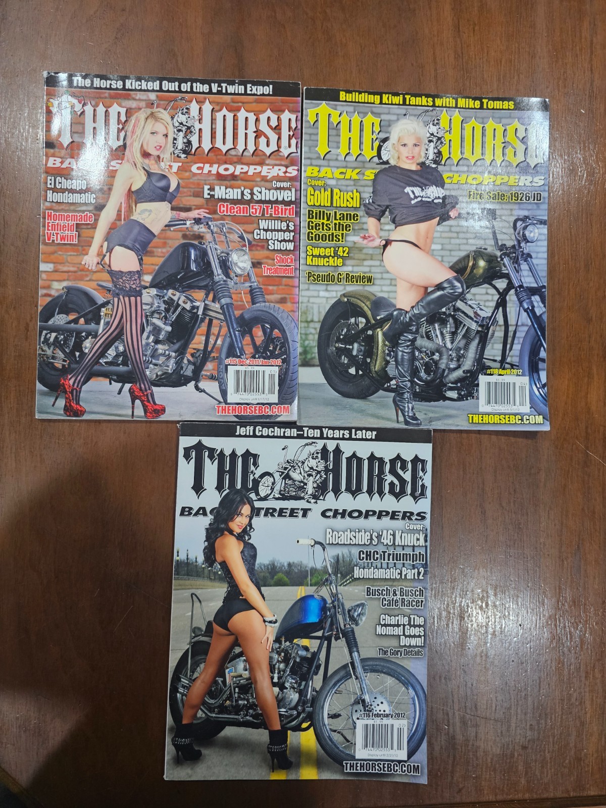 Lot of 3 The Horse Magazines- 2012