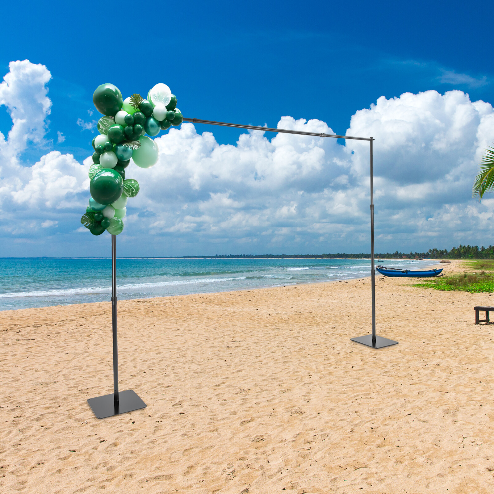 Backdrop Stand 10x8ft Heavy Duty Adjustable Photography Banner Background Suppor