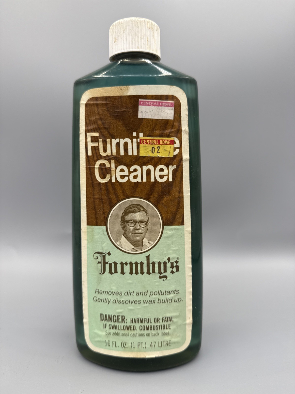 Vintage 16 Oz Formby’s Furniture Cleaner 1 Pint Full Dissolves Wax Discontinued