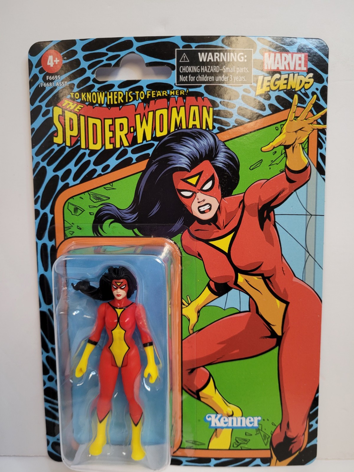 Marvel Legends Hasbro/ Kenner 2023 4.5 Inch Spider Woman Retro. New!