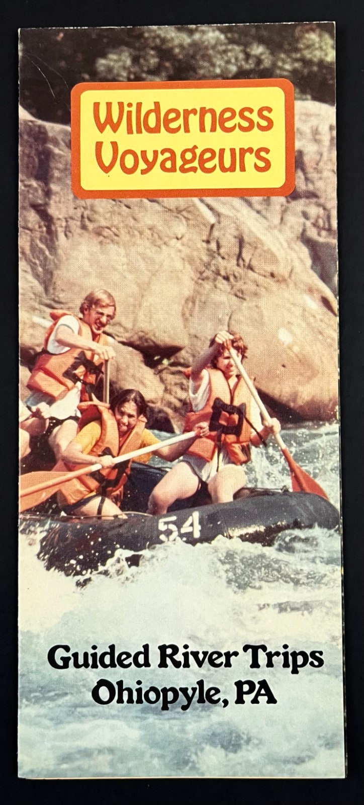 1980s Ohiopyle PA Wilderness Voyages Rafting River Trips Vintage Travel Brochure