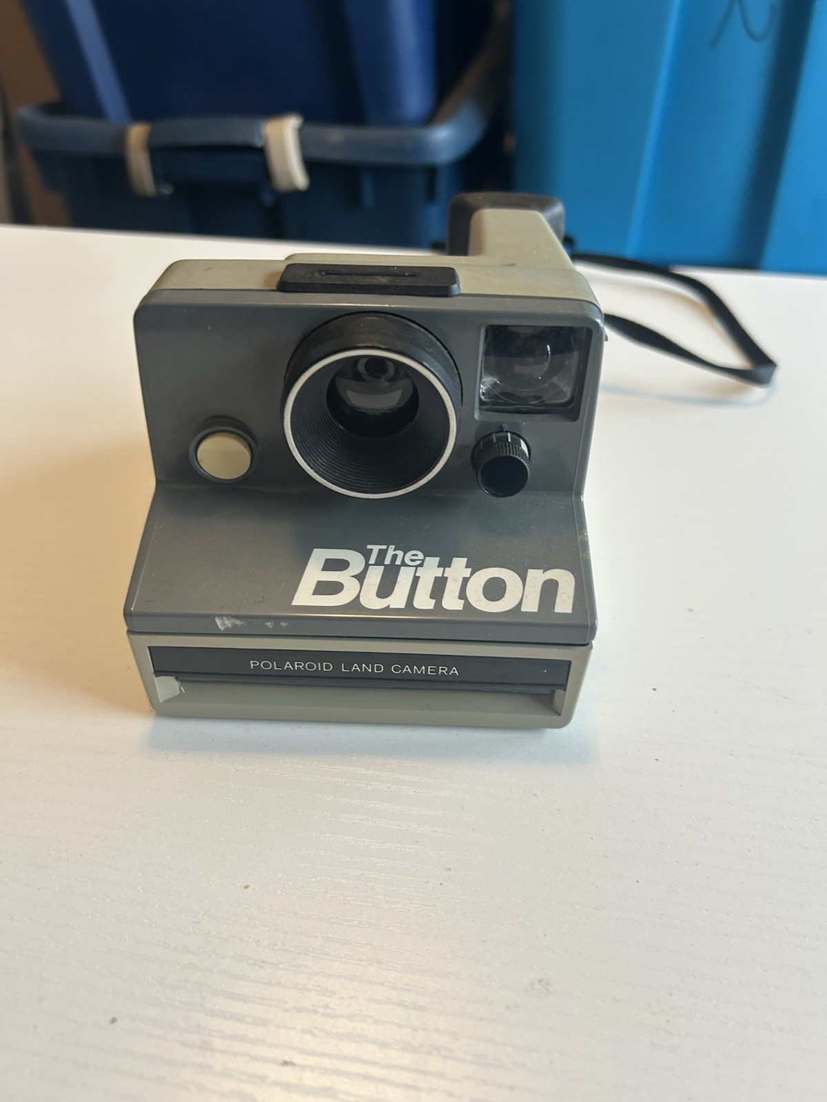 Vintage Polaroid The Button Land Camera Instant Film Camera and Strap Untested