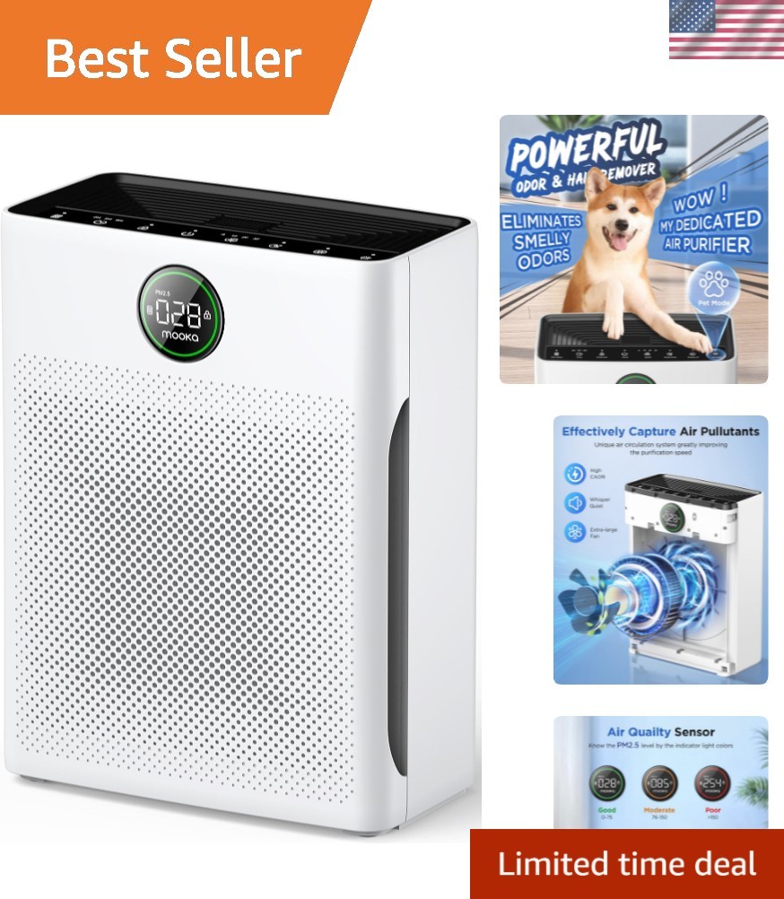 Air Purifiers for Home Large Room up to 2200sq.ft, Air purifier for Home Pets...