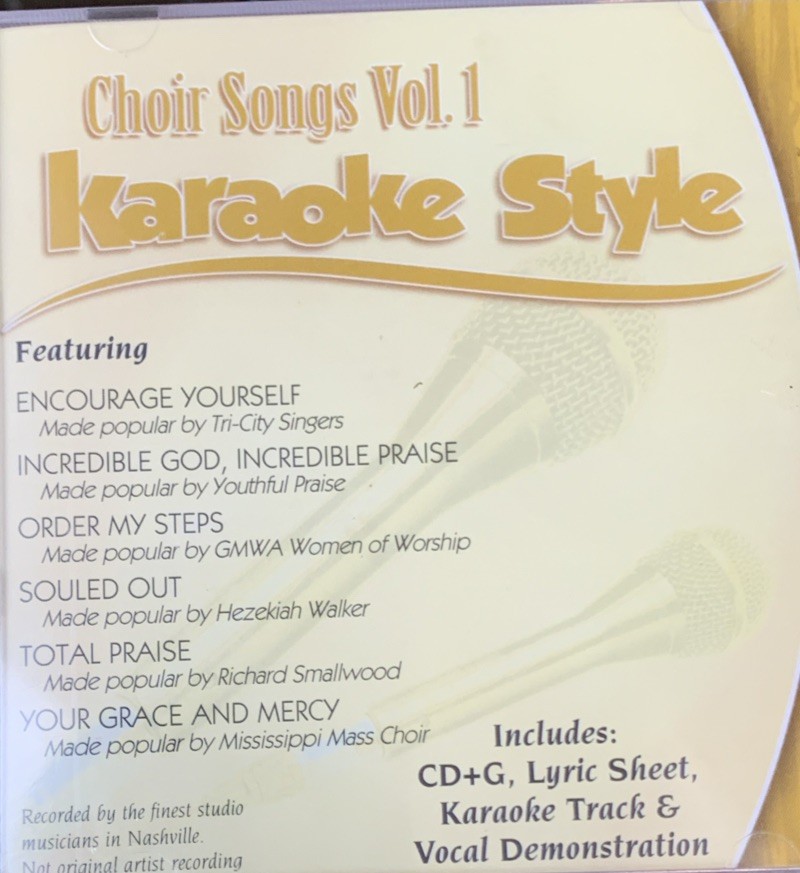 Choir Songs Vol. 1 Christian Karaoke Style NEW CD+G Daywind New, Sealed