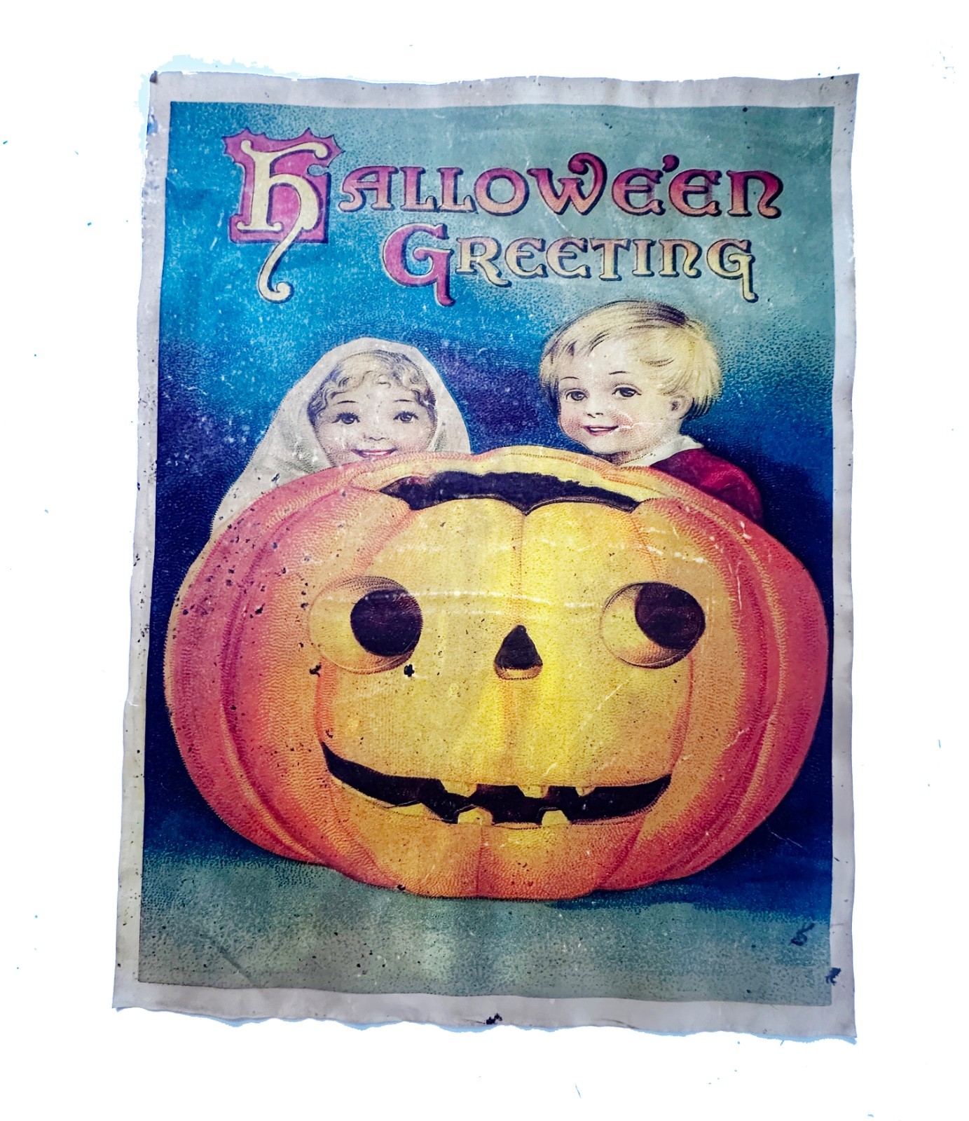 vintage halloween poster 18x24" Halloween Postcard art Reproduction home decor