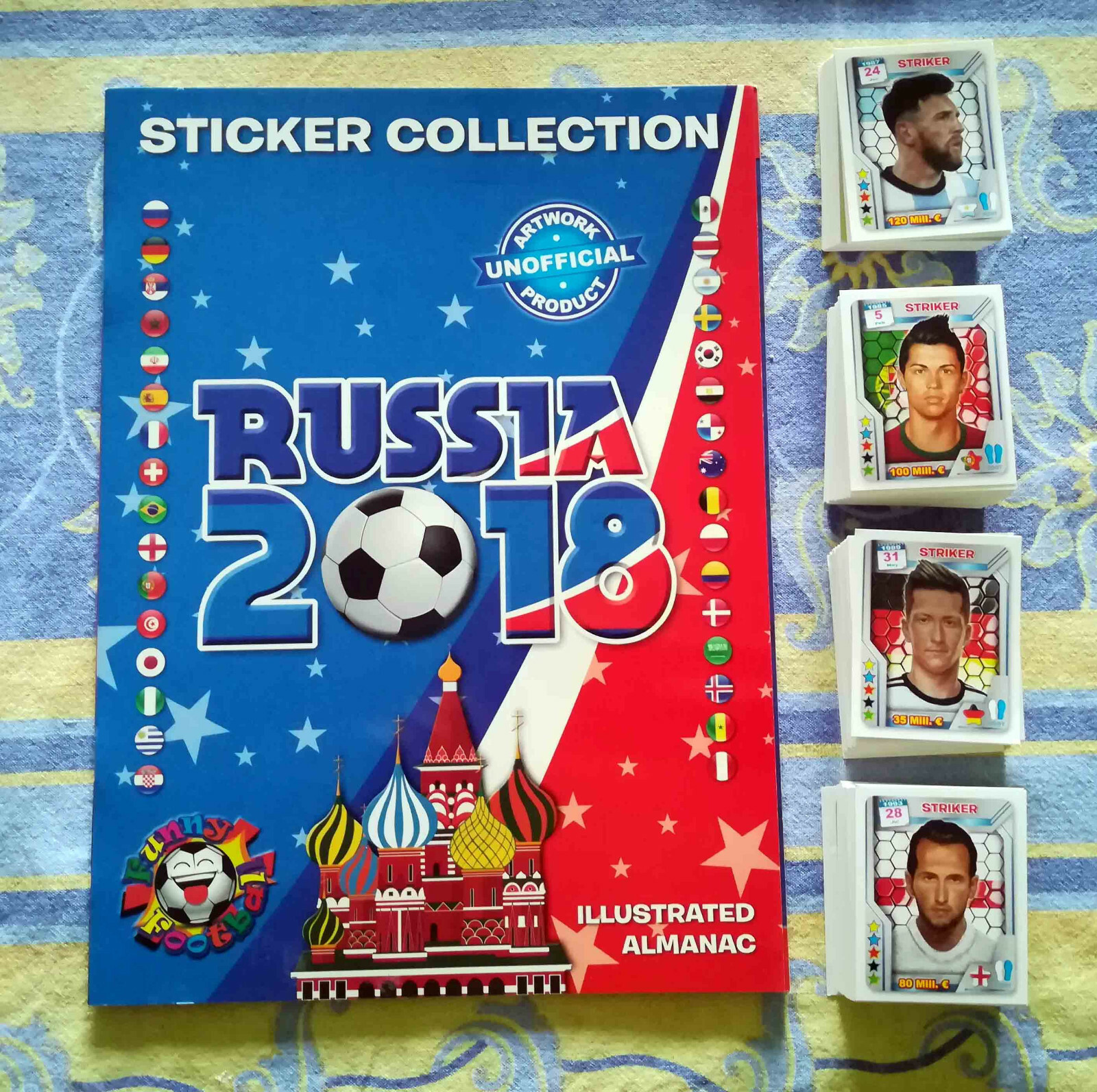 FIFA WORLD CUP 2018 Russia Tekma 2018 album + complete set stickers CROATIAN
