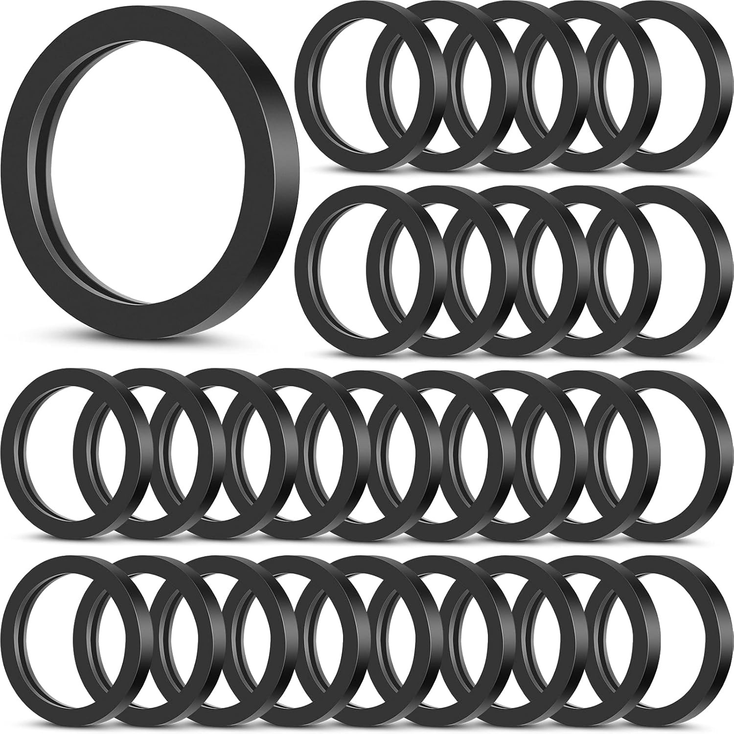 40 Pieces Replacement Gas Can Spout Gaskets Rubber Ring Can Gaskets Fuel Washer 