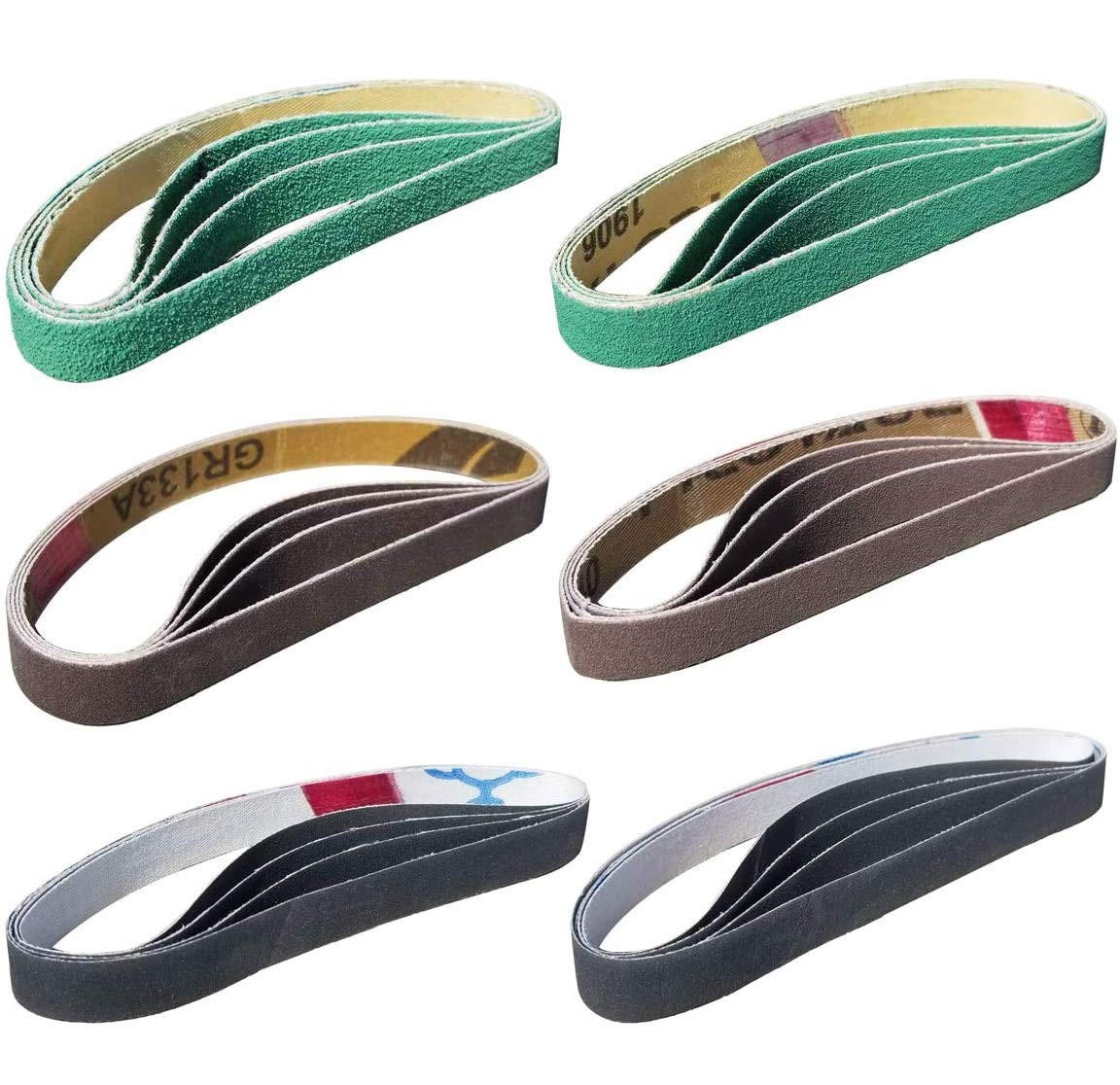 24 Pcs 1/2" x 12" Replacement Belt Kit for Work Sharp Original Knife & Tool S...