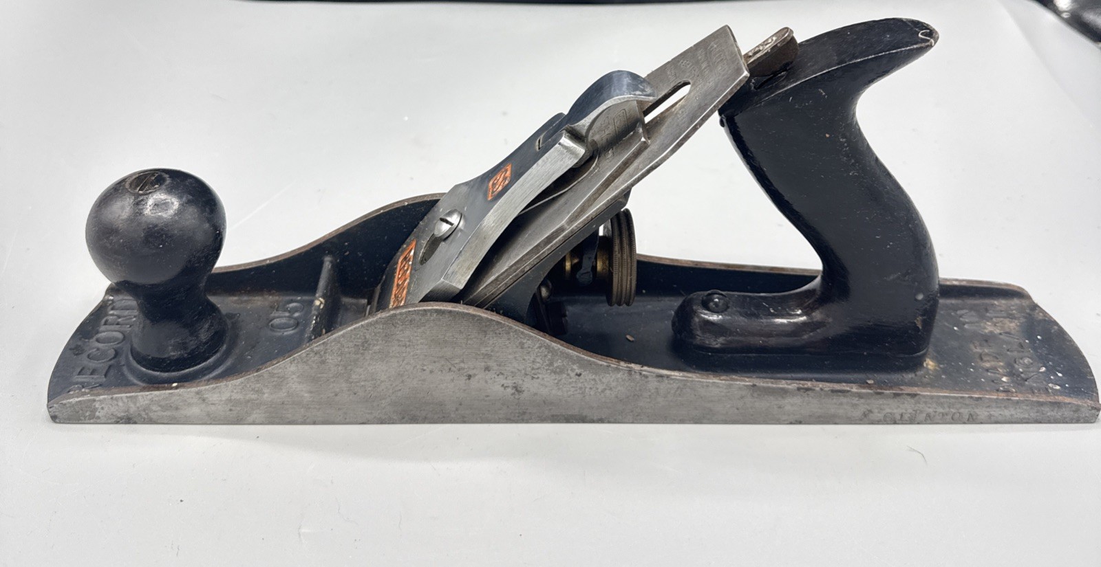 RECORD No. 05 vintage wood smoothing plane - woodworking carpentry tool