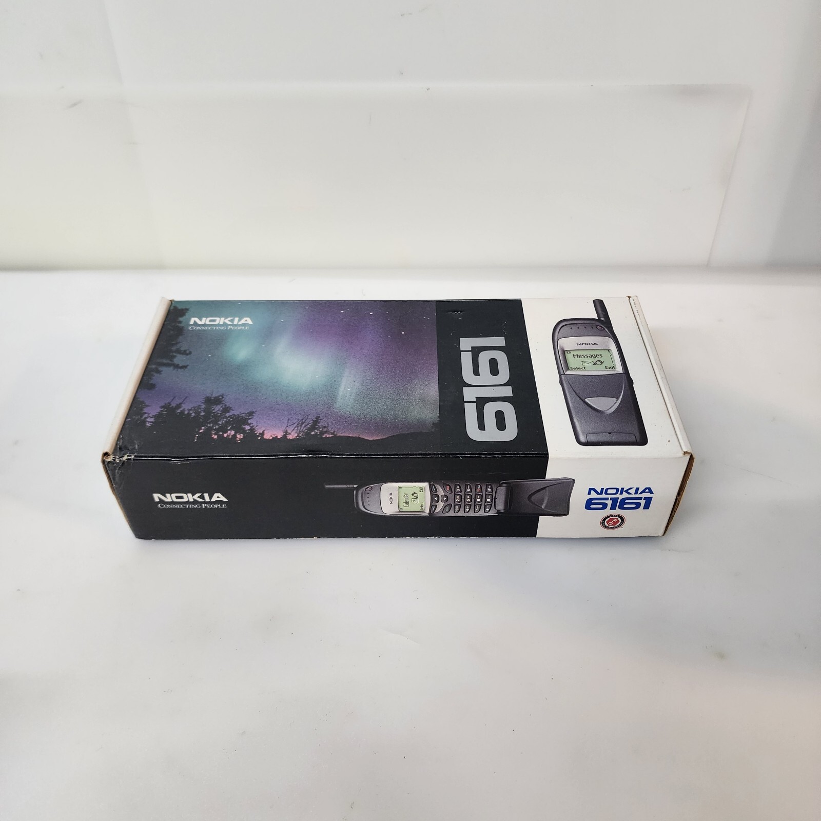 Vintage Nokia 6161 Brick Flip PCS Phone With Charger Manual 90s Movie Prop