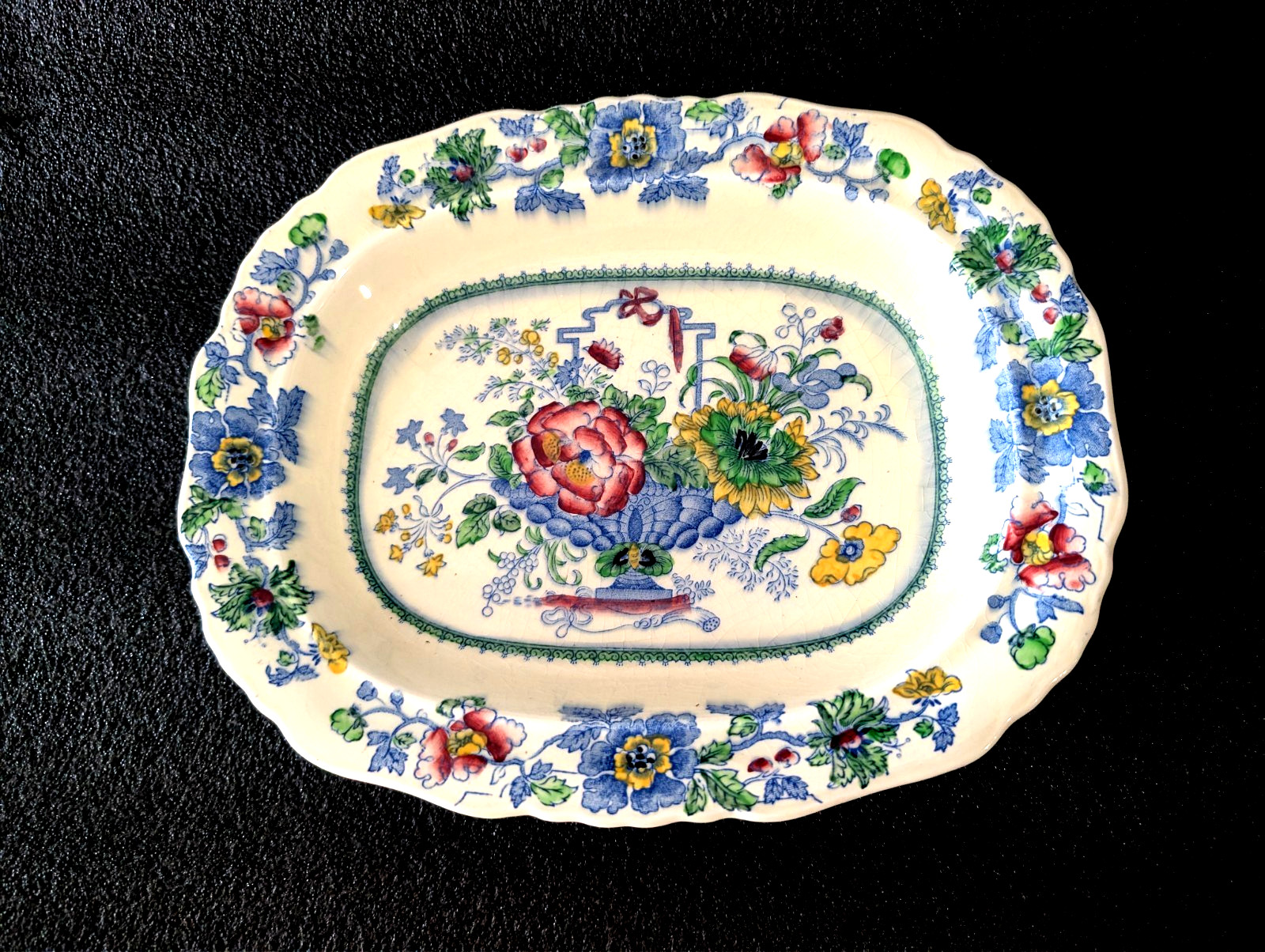 VTG English Masons Staffordshire Ironstone Platter Strathmore Old Mark C4792